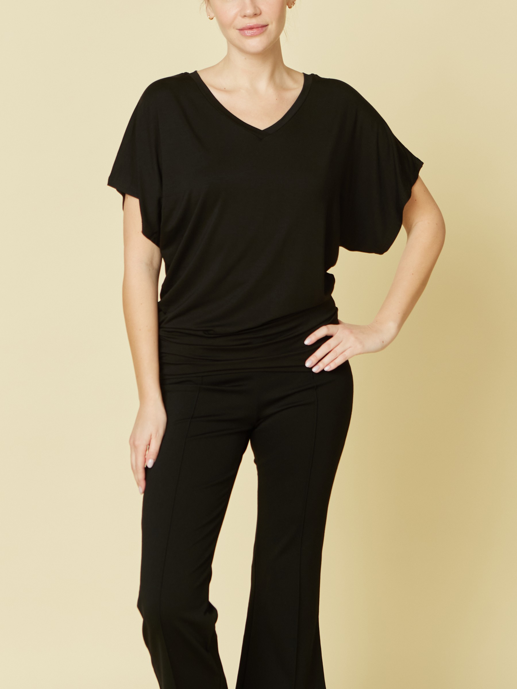 Bamboo SK signature V neck Tunic